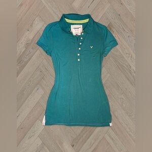 Y2K American Eagle Preppy Polo Shirt